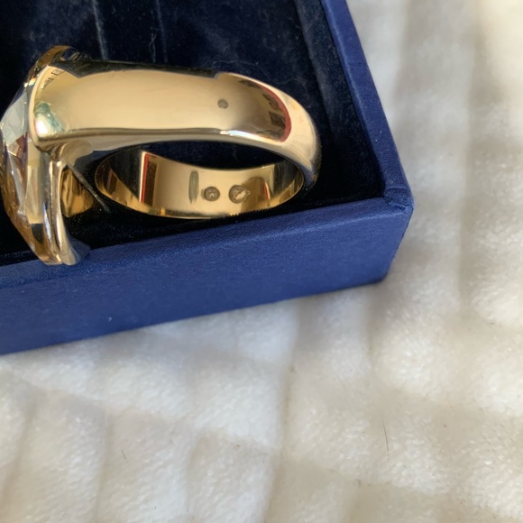 Swarovski gold crystal ring - Picture 4 of 8